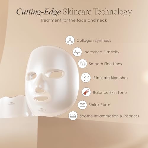 Project E Beauty LED Light Therapy Mask | 7 Colors Blue and